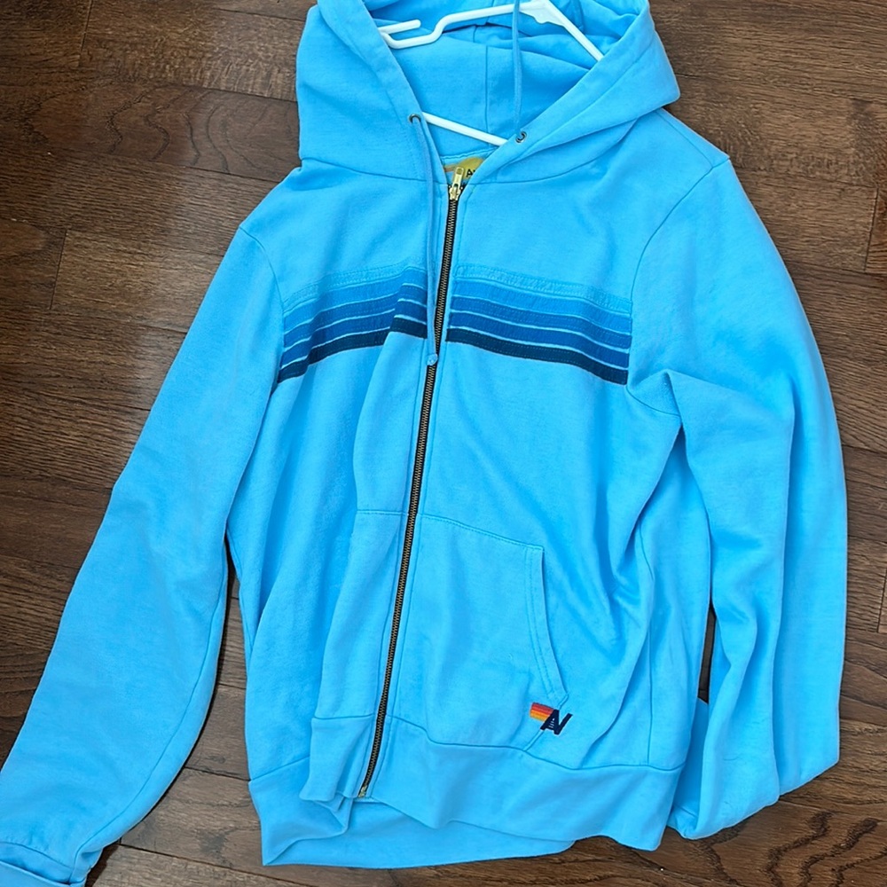 Aviator Nation blue zip up